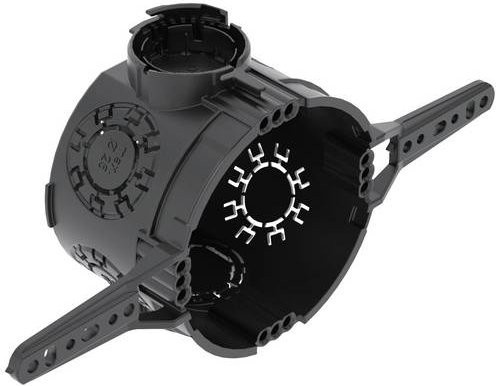 OBO Bettermann Gerätedose mit Nagellaschen, Grau, 25 Stück, Durchmesser: 60 mm, Tiefe: 46 mm - Bild 1