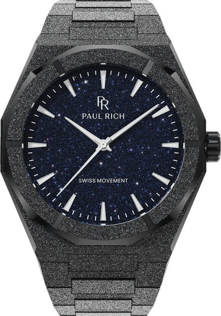 Paul Rich Herrenuhr, Quarz, Edelstahl, Blau, 43 mm, 5 ATM - Bild 1