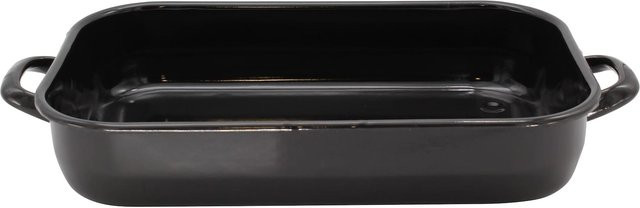 Karl Krüger Vierkantpfanne aus Emaille in Schwarz, Durchmesser: 36 cm - Bild 1