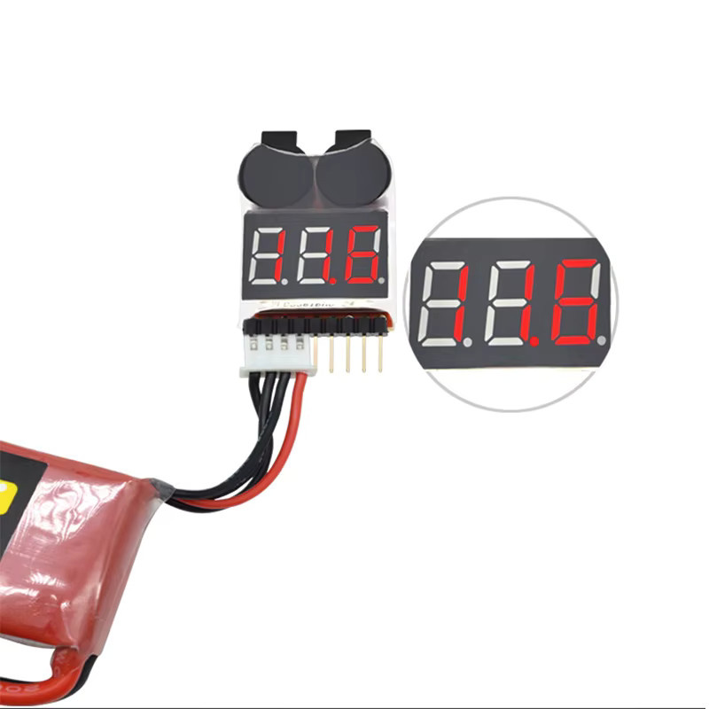 3 Stück RC Car Cell Checker BB Ring Lipo Batterie Niederspannungsalarm mit Spannungsanzeige und Summer für 1-8S, 2,7-3,8V - Bild 3