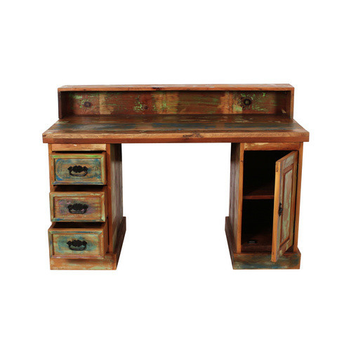 SIT Schreibtisch RIVERBOAT aus Altholz in Multicolor, B/H/T: 132 x 90 x 65 cm - Bild 2