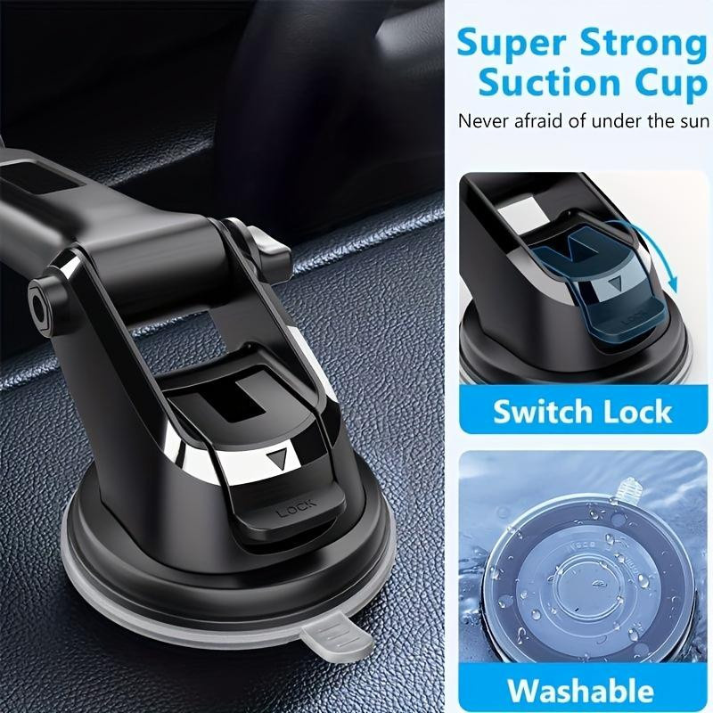 LChome Wasserdichte Autohalterung für dein Handy in Schwarz mit Saugfuß und Aufsteckdesign für den Lüftungsschlitz - Bild 6