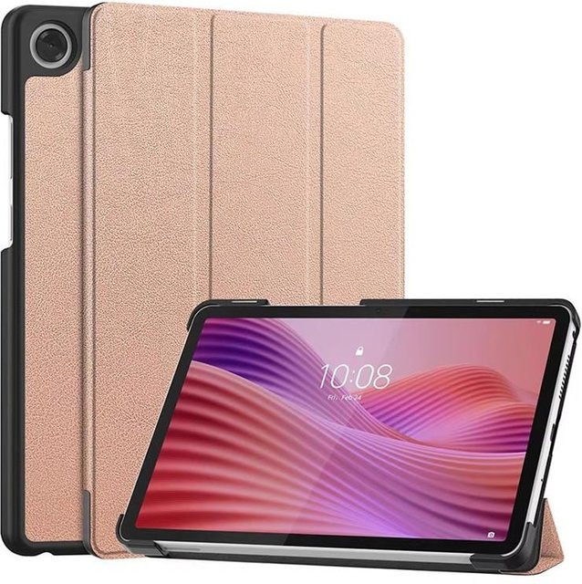 Lenovo Tab One 8,7 Smart Case Tab K9 Faltbarer Flip-Ständer mit Auto-Schlaf Funktion für TB305XU/TB305FU in Rose Gold - Bild 1