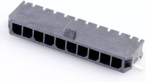 Molex Einbau-Stiftleiste Standard 10-polig Schwarz mit Goldkontakten Rastermaß 3.00 mm - Bild 1