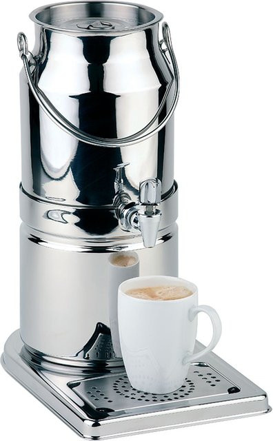 APS Milchkanne TOP FRESH aus Edelstahl in Silber mit Kühlakku im Standfuß, 3 l, B/T/H: 32 x 21 x 39 cm - Bild 1