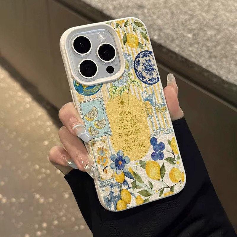 Wolkerfly Handyhülle mit vertikalen Streifen und Colorblock-Design in Gelb und Pink für iPhone 11 bis iPhone 17 Pro Max - Bild 2