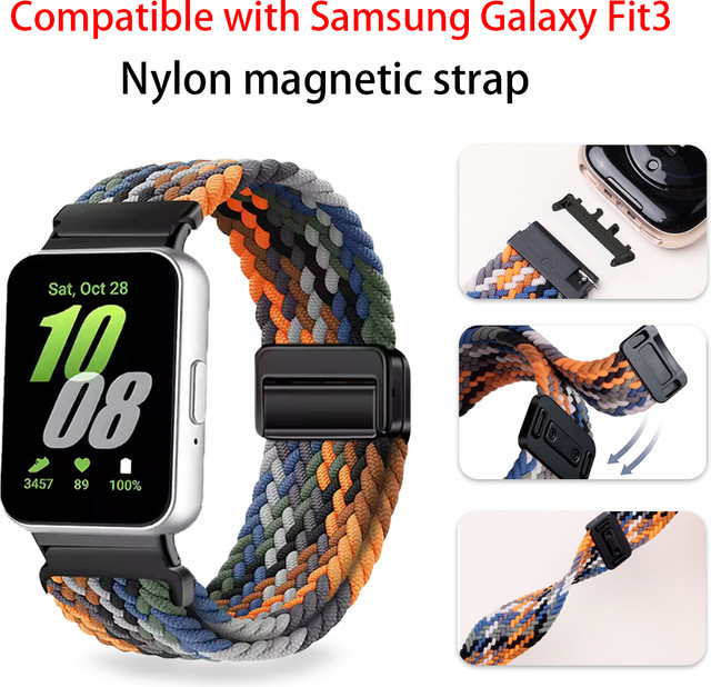 Samsung Uhrenarmband Nylon, Multicolor, Galaxy Fit3 - Bild 1