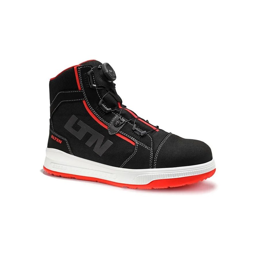 Elten Sicherheitsstiefel ISAAK XXST BOA S2 ESD in Schwarz-Rot, Größe 45 - Bild 2