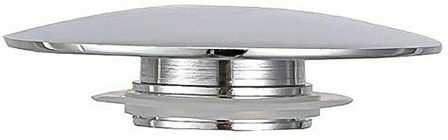 TOOPRE Pop-Up-Waschbeckenstöpsel mit Druckknopf aus Messing in Silber - Bild 1
