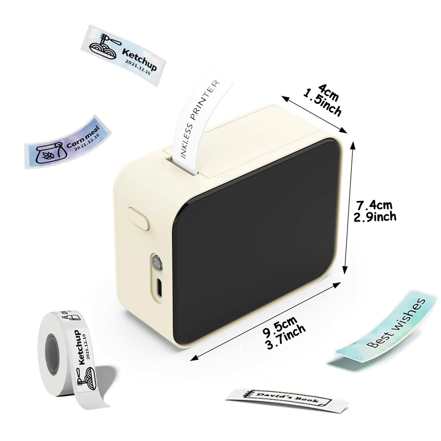 MarkLife P15 Thermischer Mini Label Drucker Tragbar mit Bluetooth für Home Office - Bild 2