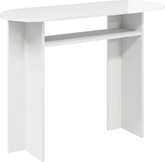 vidaXL Konsolentisch in modernem Design, Hochglanz Weiß, Holzwerkstoff, B/T/H: 100 x 39,5 x 75 cm - Bild 1