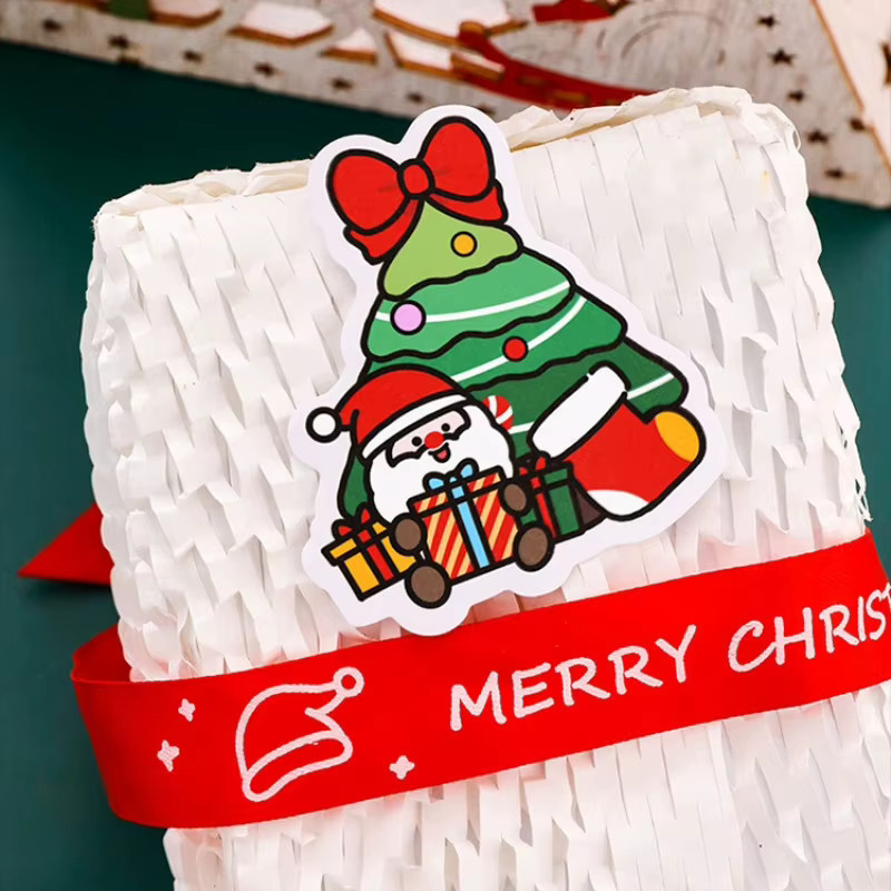 Kawaii Weihnachtsbaum-Haftnotizen in Mehrfarbig für Büro und Schule - Bild 1
