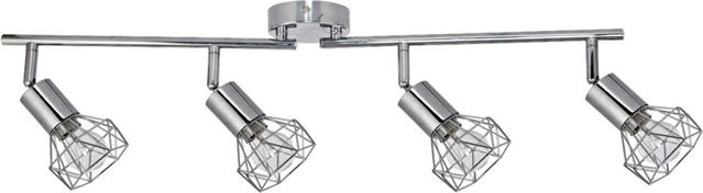 Pocoline Spot Aurelius 4-flg. Wandleuchte aus Metall in Chrom, B/H/T: 21 x 73 x 10 cm, E14, 4 Brennstellen - Bild 1