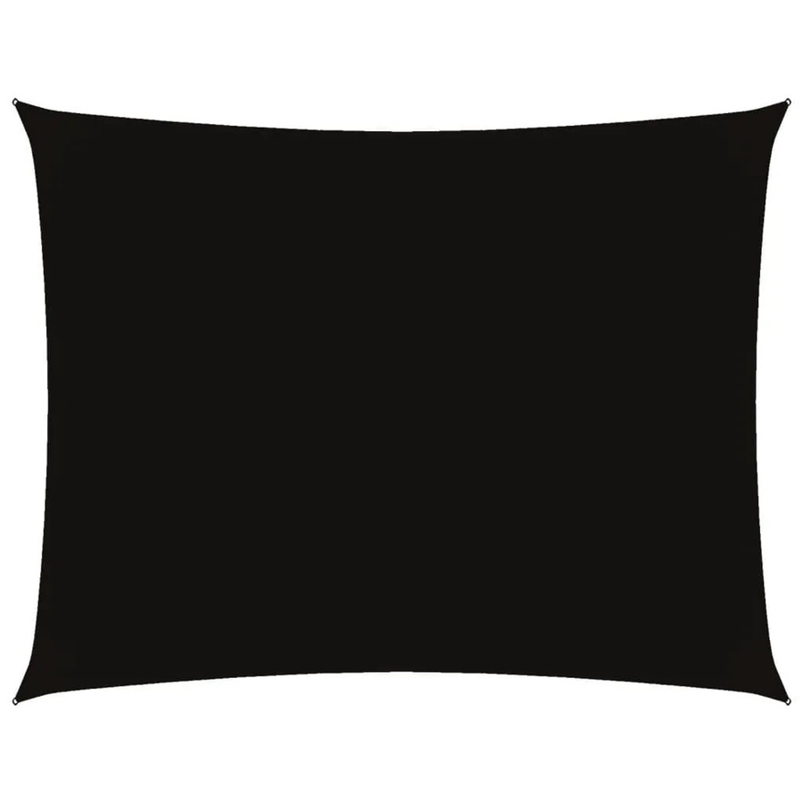 Furnicato Sonnensegel aus PU-beschichtetem Oxford-Gewebe, rechteckig, Schwarz, Breite: 5 m, Tiefe: 4 m - Bild 2