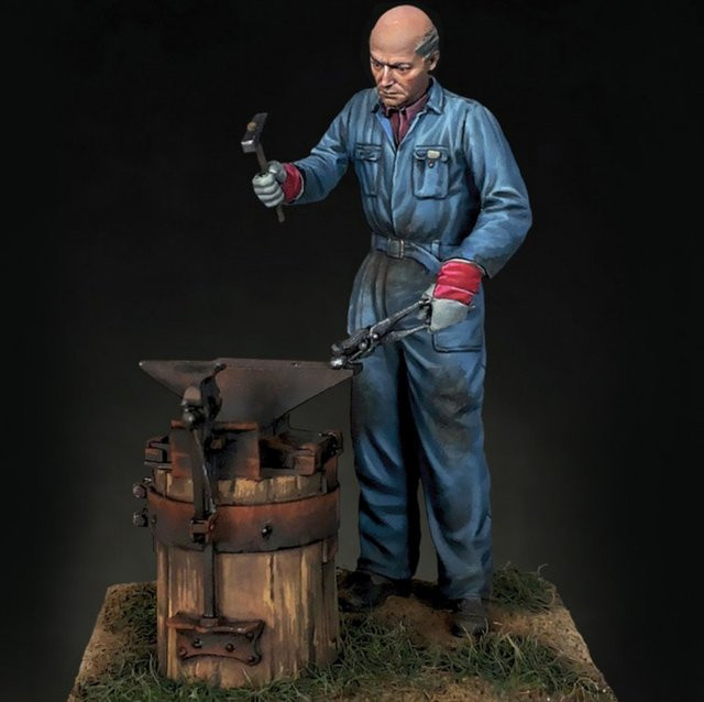 GK Schmied, Resin-Soldatenmodell, 1/35, unmontierter und unbemalter Bausatz - Bild 1
