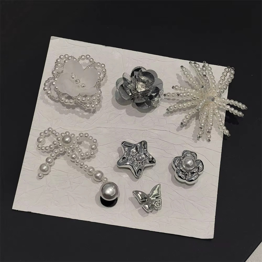 SMATLELF Charms, Perlen-Schleifen-Schnallen, Kristall, Blumenperlen - Bild 2