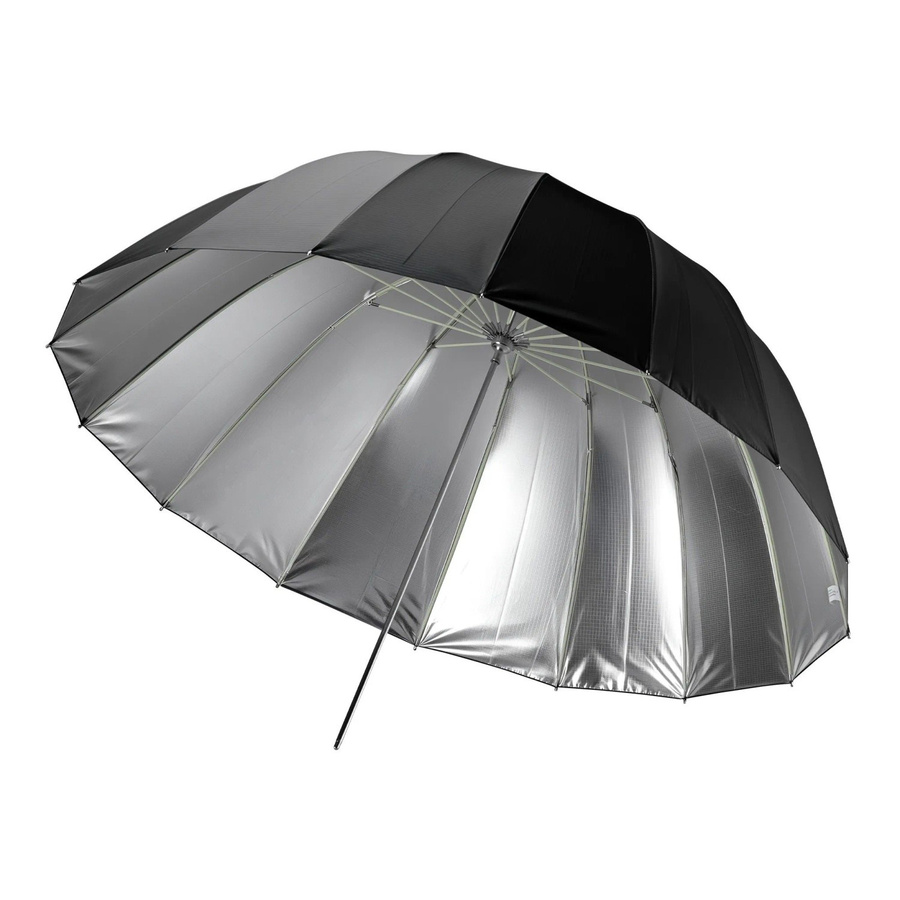 Walimex Pro Parabol Reflexschirm Schwarz/Silber Durchmesser: 129 cm Lichtformer Fotoschirm - Bild 2
