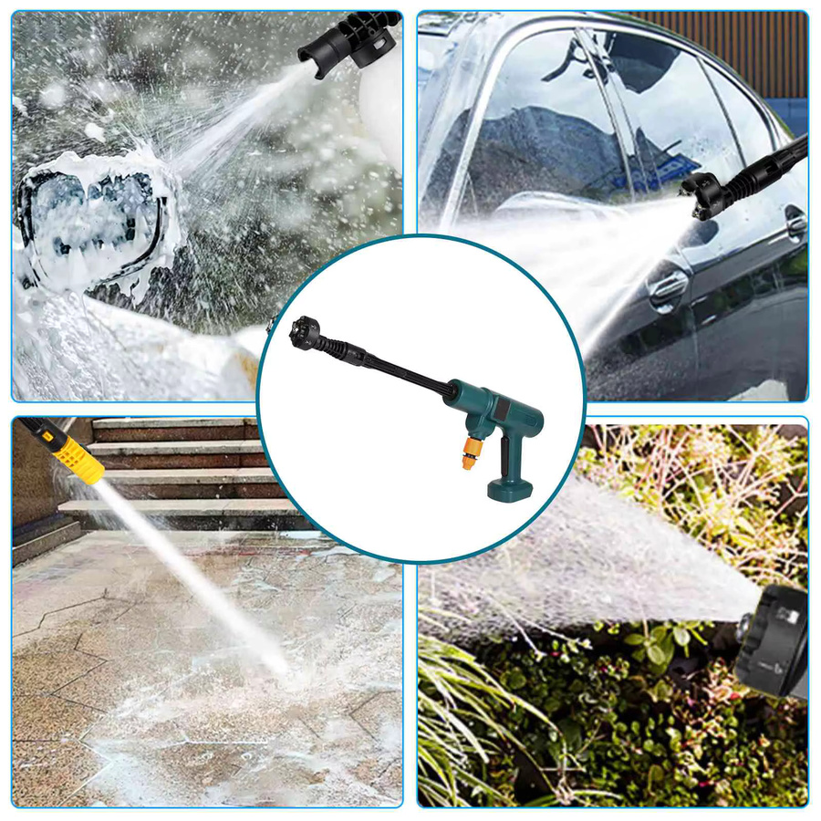 Bürstenloser elektrischer Hochdruckreiniger mit 3500W und 200Bar für Makita 18V Akku LXT, Akku-Autowaschanlage und Gartenbewässerungswerkzeug - Bild 6