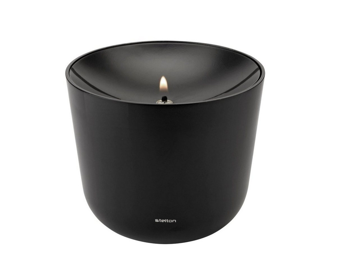 Stelton Solis Öllampe in Soft Black mit Durchmesser 11,5 cm - Bild 1