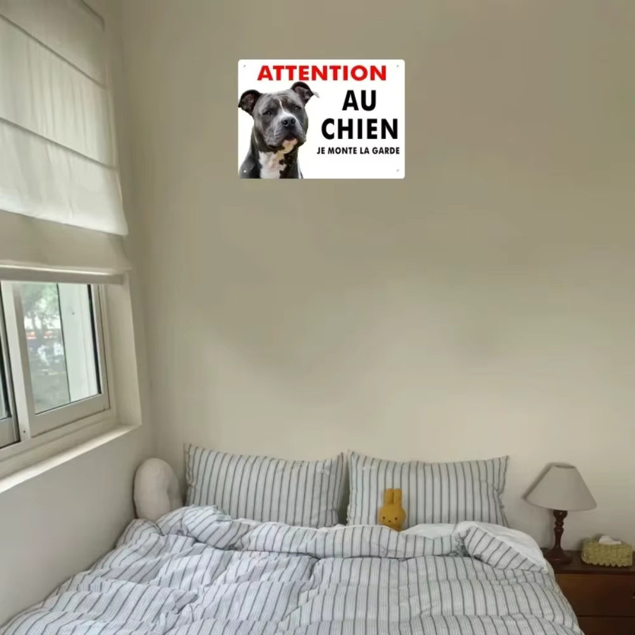 CIFBUY Amstaff Metall-Wandkunst Blechschild im rustikalen Design, Mehrfarbig, B: 30,0 cm, H: 20,0 cm - Bild 2