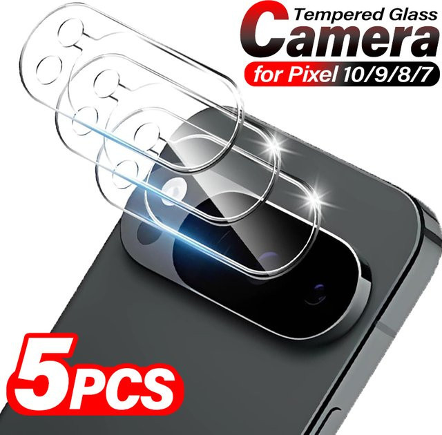 Transparente Kameralinsenfolie aus gehärtetem Glas als Kratzschutz für Google Pixel 10, 9 Pro XL, 8 und 7 Pro - Bild 1