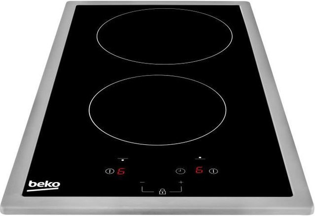 Glaskeramik-Kochfeld Beko HDMC32400TX in Schwarz mit 2 Kochzonen, Touch-Bedienung und integriertem Timer - Bild 1
