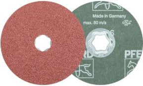 PFERD TOOLS COMBICLICK Korund Fiberscheibe Ø 115 mm A36 für universelle Anwendungen in Multicolour - Bild 1