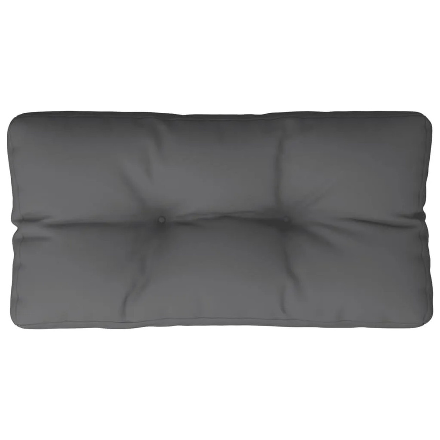 vidaXL Palettenkissen Anthrazit aus Polyester, wasserabweisend und UV-beständig, B/T/H: 70 x 40 x 12 cm - Bild 2