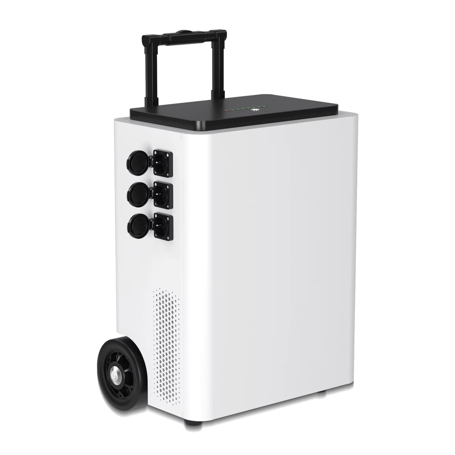 CTOLITY AP5000 Mobiler Tragbarer Solargenerator 5000W 5012 Wh Lifepo4 Ladestation mit 220 V AC Reine Sinuswelle in Weiß - Bild 5