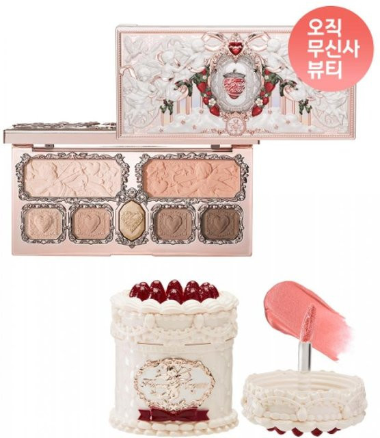 Flowerknows Strawberry Cupid Make-up Palette, Lippencreme, Strawberry cassis/V06 tulip - Bild 1