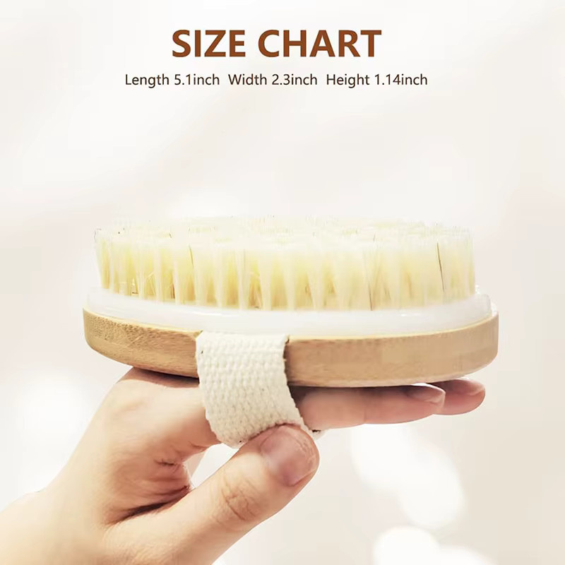 JCSYFAC 2-in-1 Körperbürste, natürliche Borsten, Unisex - Bild 2