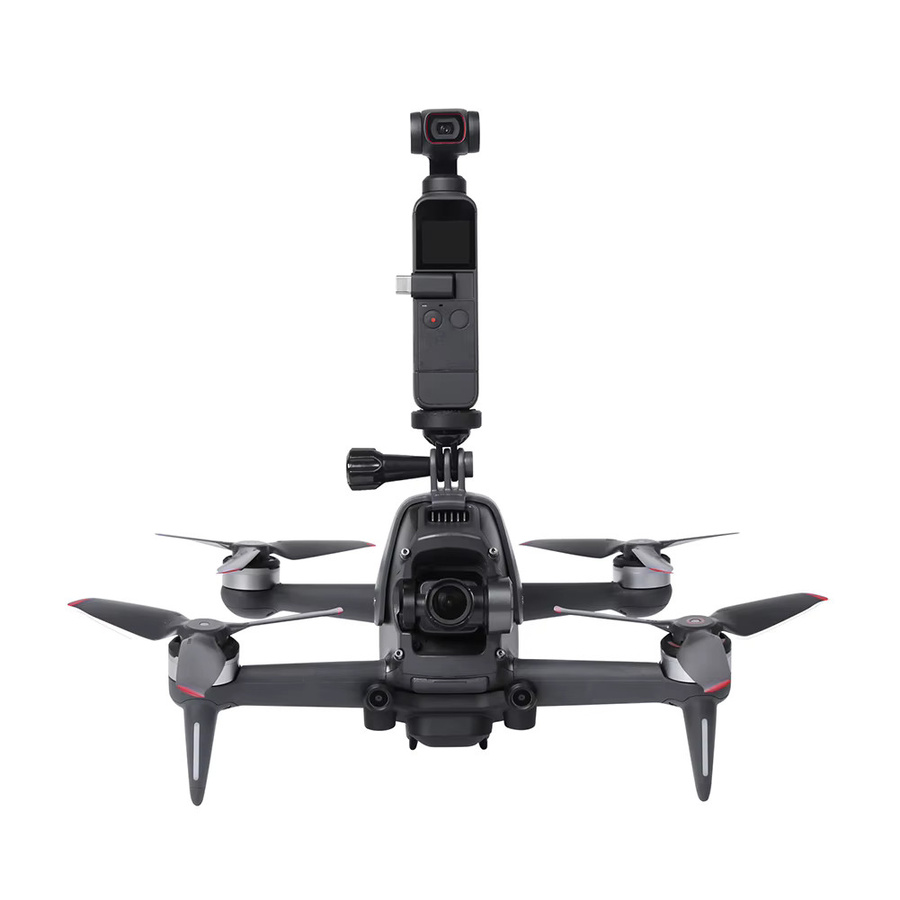 DJI Kamera-Obere Halterung Adapter und Befestigungsclip Erweiterungskit für DJI FPV Drohne in Schwarz - Bild 1