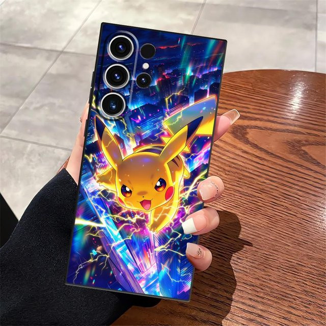 Pikachu Pokemon Handyhülle für Samsung Galaxy S26 S25 S24 S23 S21 S20 S10 S9 S8 Note 20 Ultra Plus 5G in Multicolor - Bild 1
