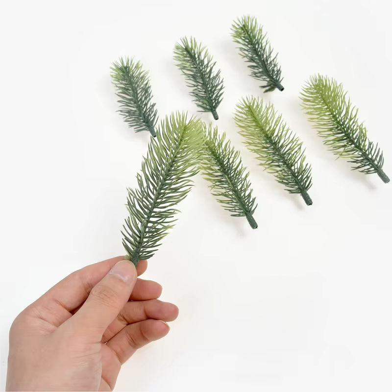 10er Set Künstliche Kiefernnadeln Girlande in Grün für Weihnachtsdekoration - Bild 3
