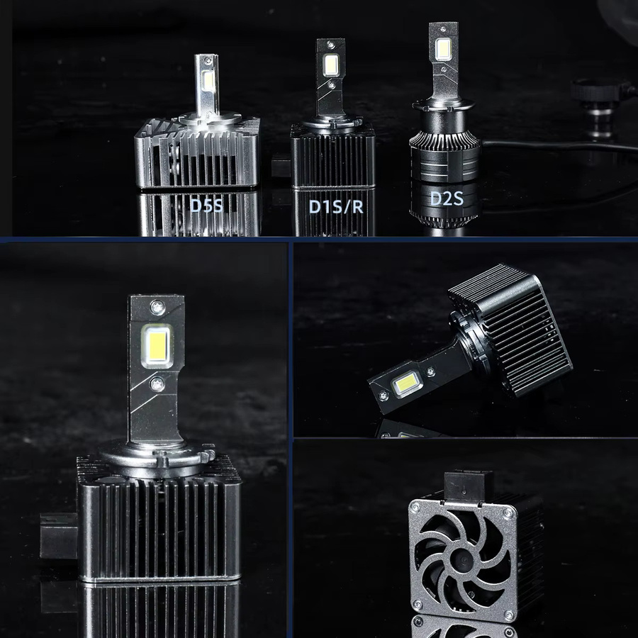 Leistungsstarke LED Scheinwerferlampen für Auto-Beleuchtung, passend für D1S D2S D3S D4S D5S D8S, Farbe: Silber - Bild 3