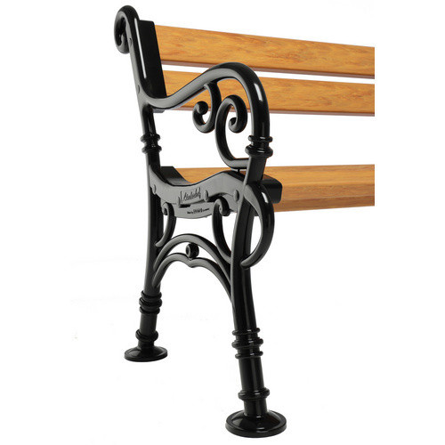Blome-Tillmann 2er-Gartenbank Linderhof aus Kunststoff in Braun, B/T/H: 110 x 44 x 85 cm - Bild 2
