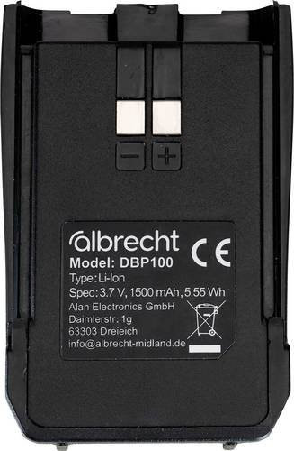 Albrecht Funkgeräte-Akku 1500 mAh in Schwarz - Bild 1