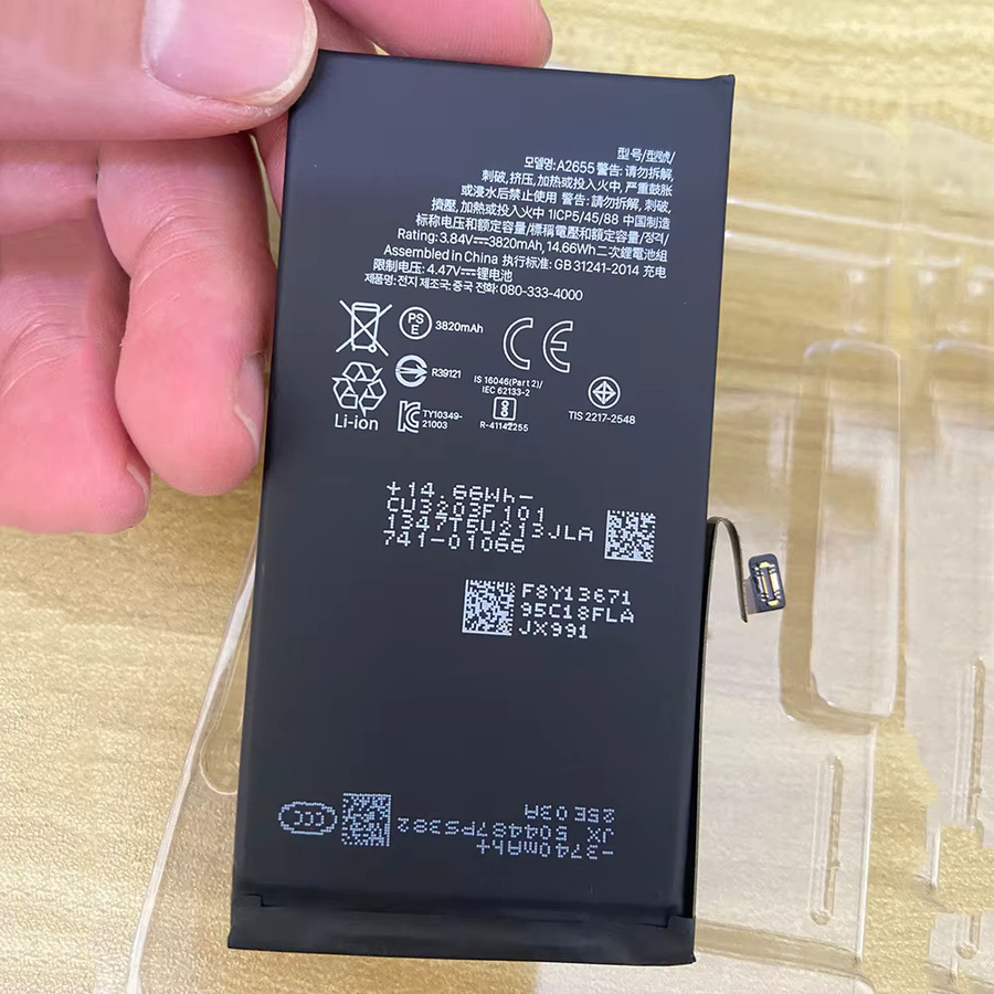 OEM Diagnose Original-Akku für Apple iPhone 12, 13, 14 und 15 Serien in Schwarz - Bild 5