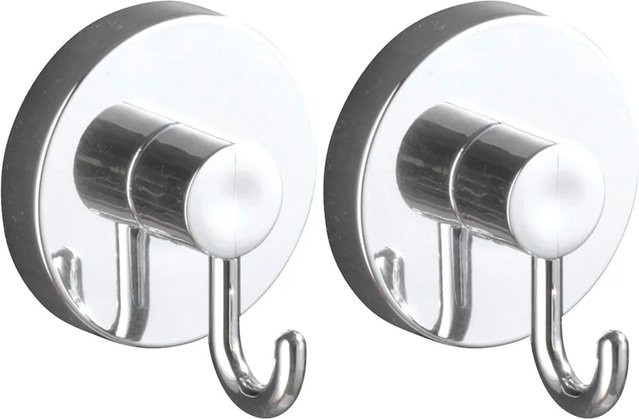 Wenko Vacuum-Loc Saughaken Set in Silber, 2er Set - Bild 1