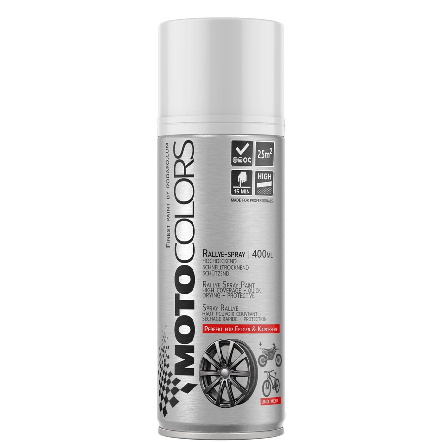 MotoColors Spraylack Ralley Weiss Glanz 400ml - Bild 2