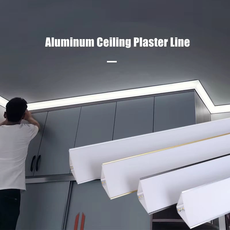 Khelse LED Aluminium Profil V Form Lineare Lampe in Weiß für Decken und Wandecken - Bild 3