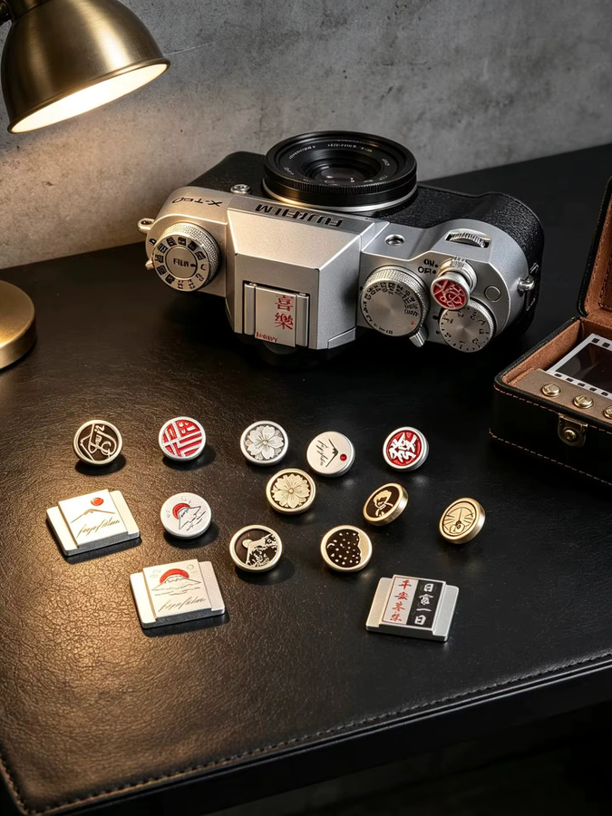 Fujifilm Blitzschuh-Abdeckung aus Messing-Aluminium-Legierung als staubdichte Kappe für Kamera-Zubehör in Gold oder Silber - Bild 4