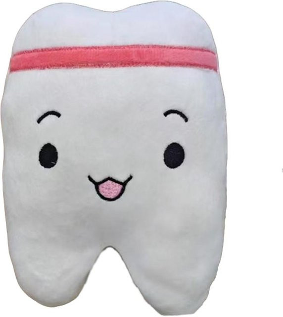 Yiran toy Kawaii Zähne Form Plüschtier, 20/22,5 cm, ab 14 Jahren - Bild 1