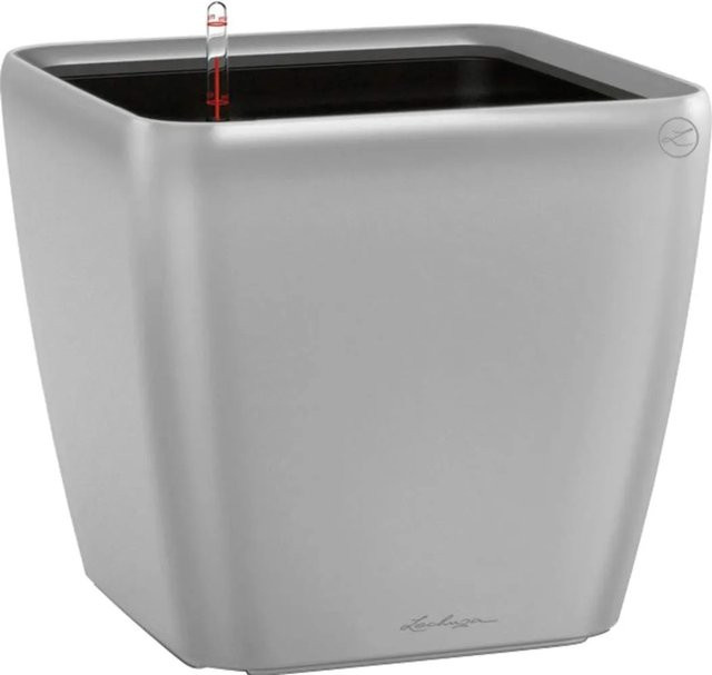 Lechuza Pflanzgefäß Quadro Premium LS Silber metallic B/T/H: 35 x 35 x 33 cm - Bild 1