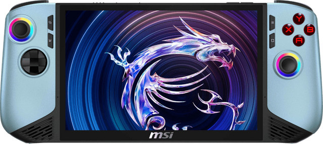 MSI Claw 8 AI+ A2VM Handheld Gaming PC Glacier Blue Edition mit 8 Zoll Display, Wi-Fi, Bluetooth und Thunderbolt - Bild 1