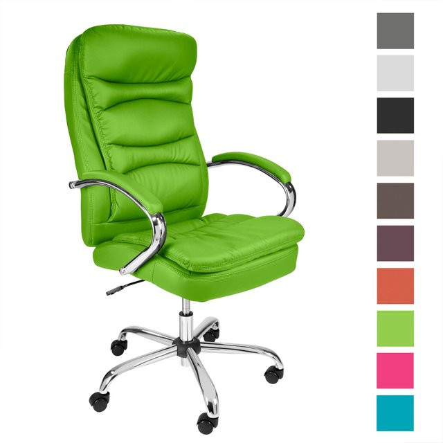 TPFLiving Premium XXL-Bürostuhl QUEENS Executive Chair aus Kunstleder in Grün, belastbar bis 210 kg - Bild 1