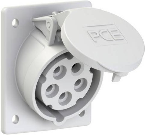 PC Electric Power Twist 415-1 CEE Anbaudose 16A 5polig IP44 Weiß - Bild 1