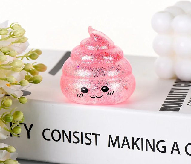 Squishy Maltose Kackhaufen Stressball, Blindbox, Glitzer, Dehnbar, Quetschen - Bild 1