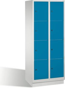 C+P Fächerschrank Classic auf Sockel mit 8 Fächern, Front Lichtblau und Korpus Lichtgrau, H x B x T: 180 x 81 x 50 cm - Bild 1