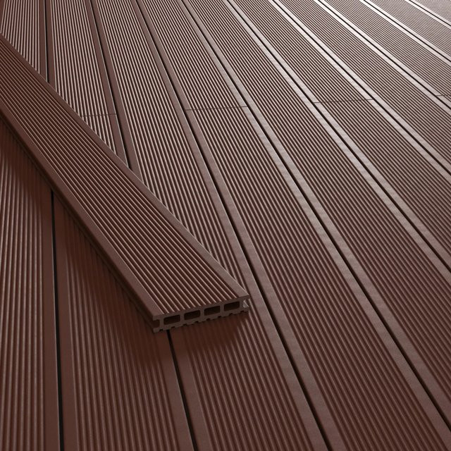 Kovalex WPC Terrassendiele Braun Matt B: 14,5 cm, H: 2,6 cm, L: 300 cm - Bild 1
